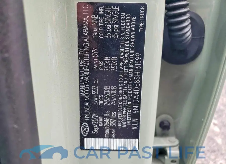 5NTJA4DE8SH131599# 12