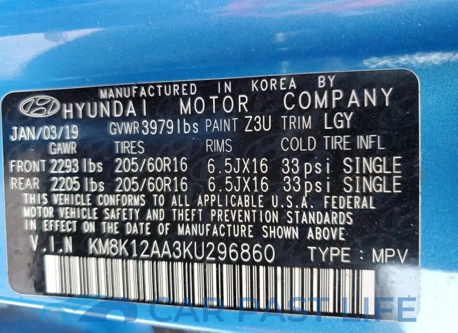 KM8K12AA3KU296860# 13
