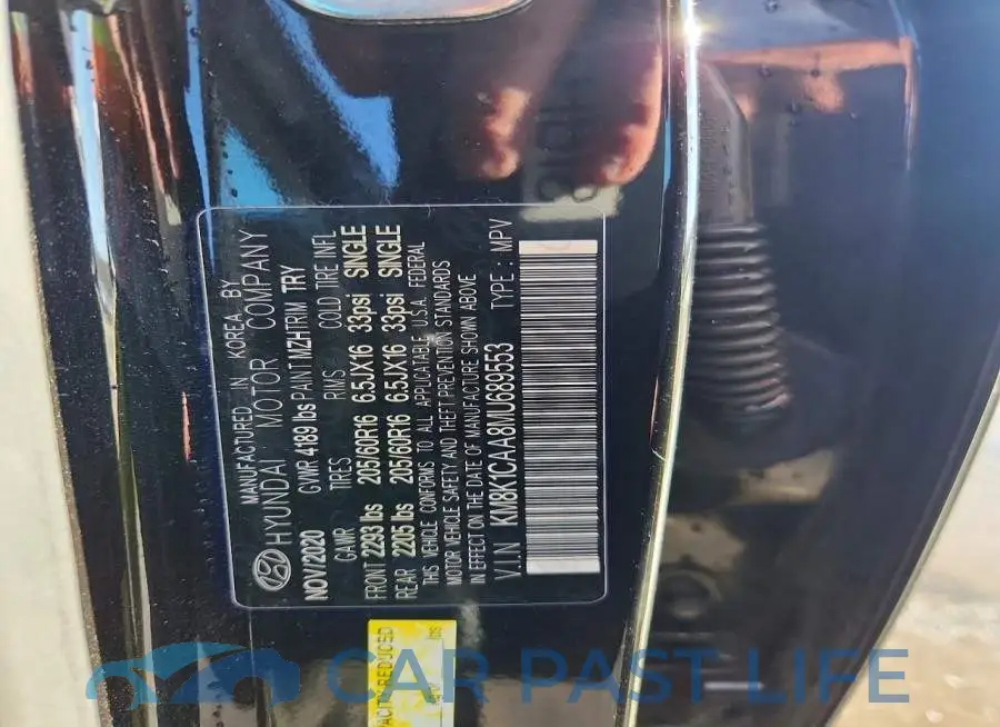 KM8K1CAA8MU689553# 14