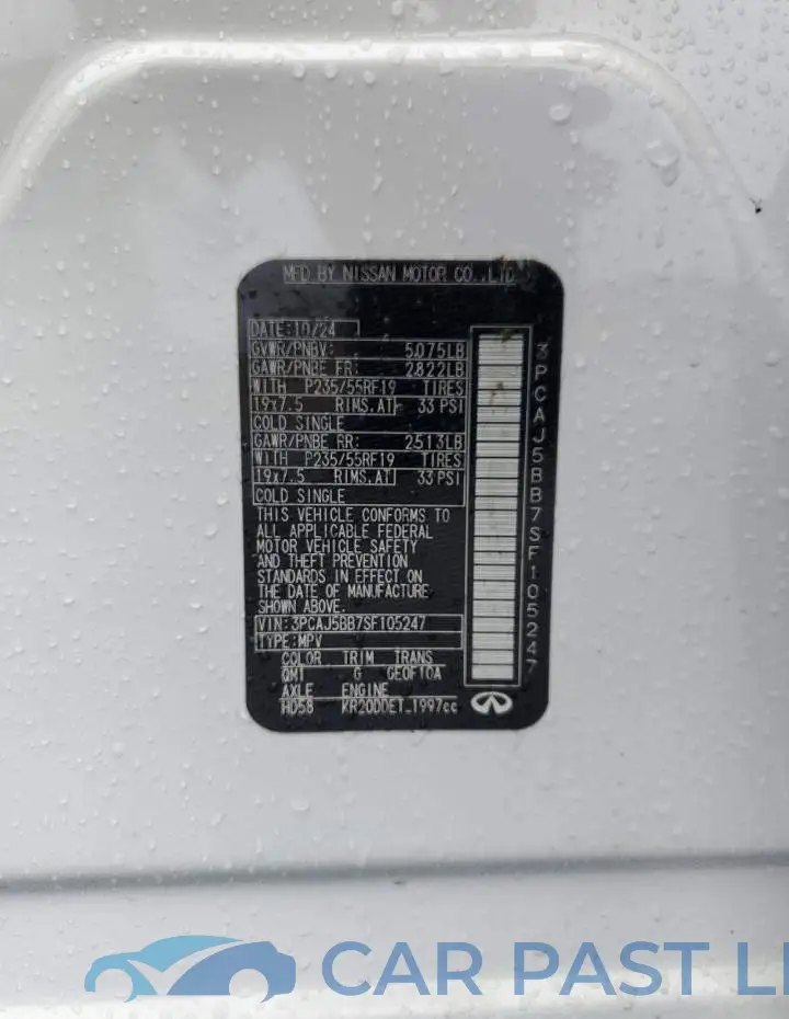 3PCAJ5BB7SF105247# 13