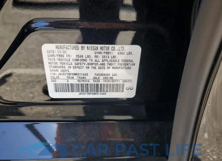 JN1EV7BP6NM311445# 12