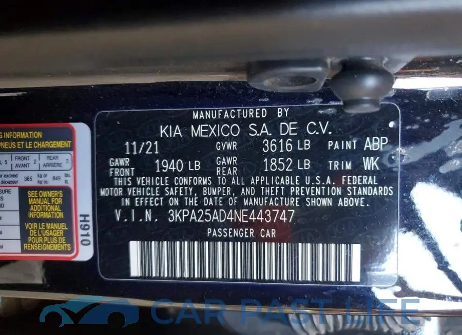 3KPA25AD4NE443747# 12