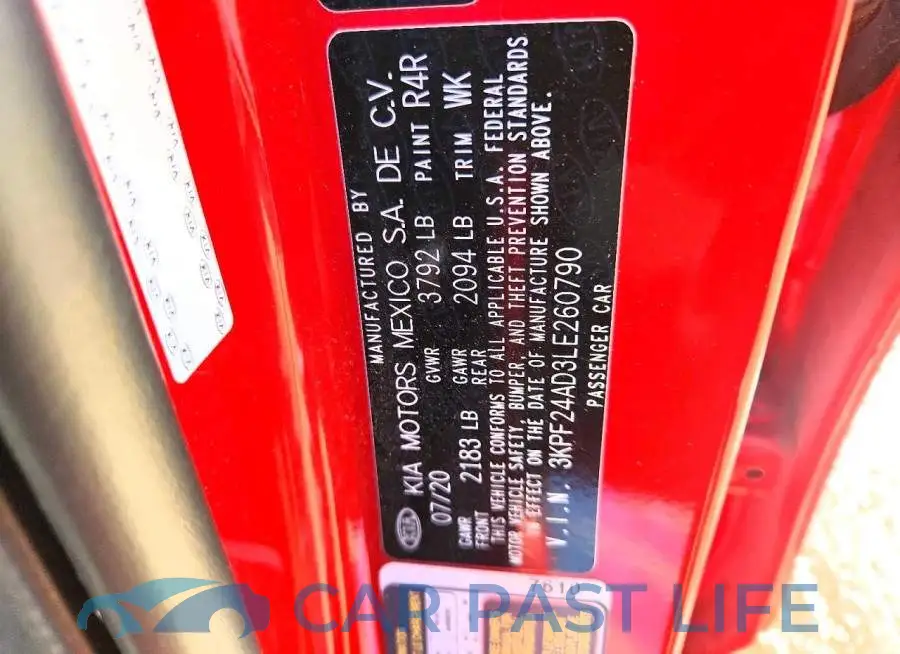 3KPF24AD3LE260790# 12