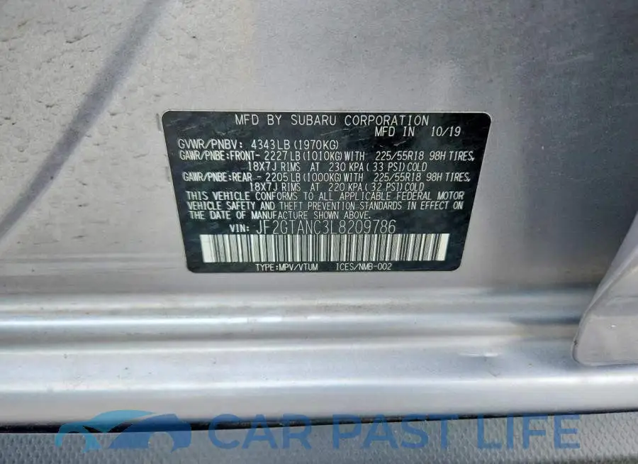 JF2GTANC3L8209786# 12