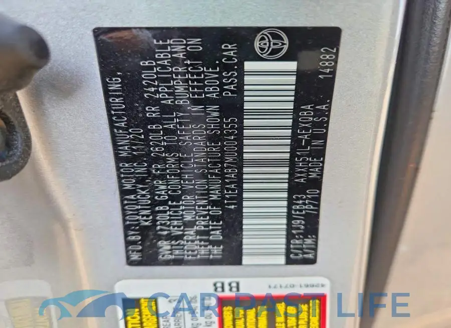 4T1EA1AB7MU004355# 13