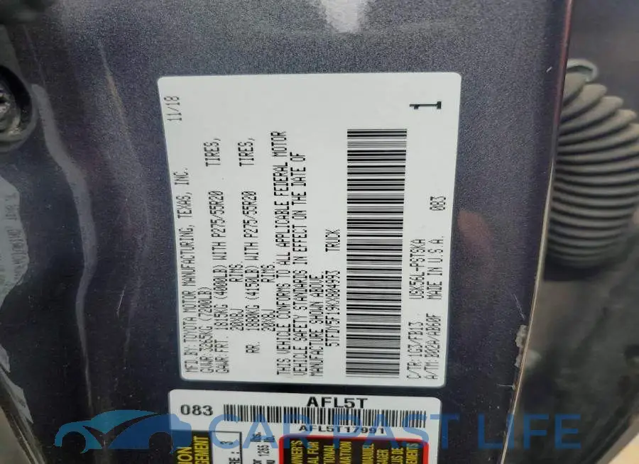 5TFDY5F19KX804993# 12
