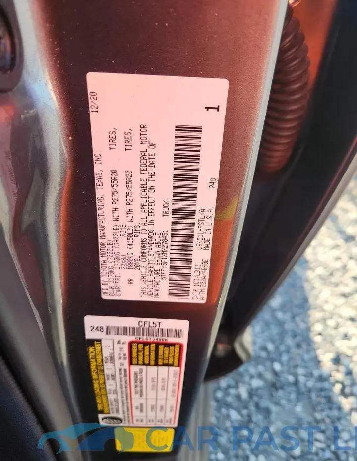 5TFFY5F1XMX278451# 12