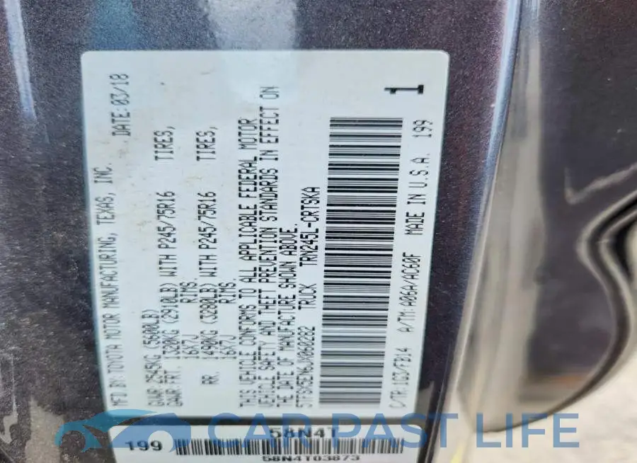 5TFSX5EN6JX060282# 13