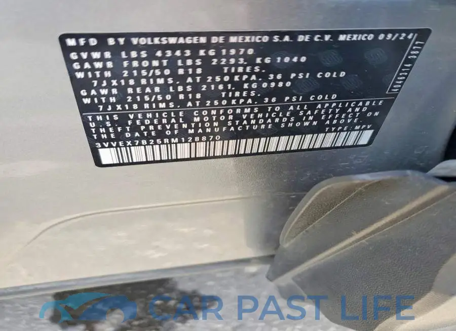 3VVEX7B25RM128870# 14