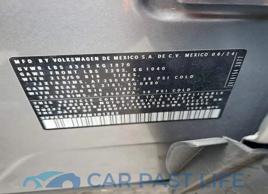 3VVEX7B27RM101282# 14