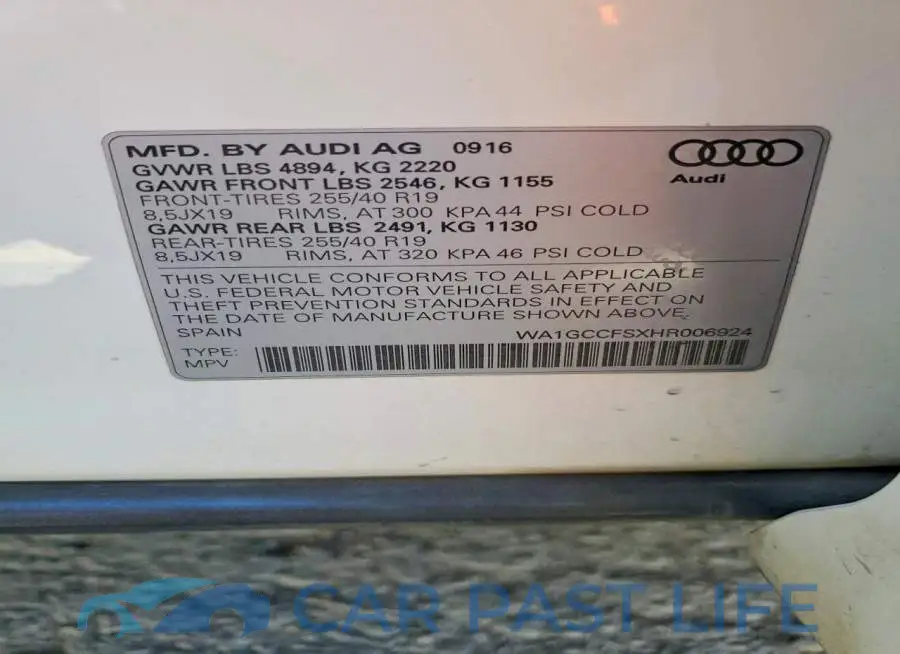 WA1GCCFSXHR006924# 12