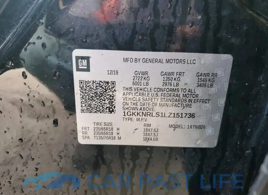 1GKKNRLS1LZ151736# 13
