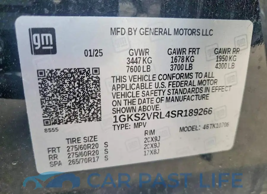 1GKS2VRL4SR189266# 14