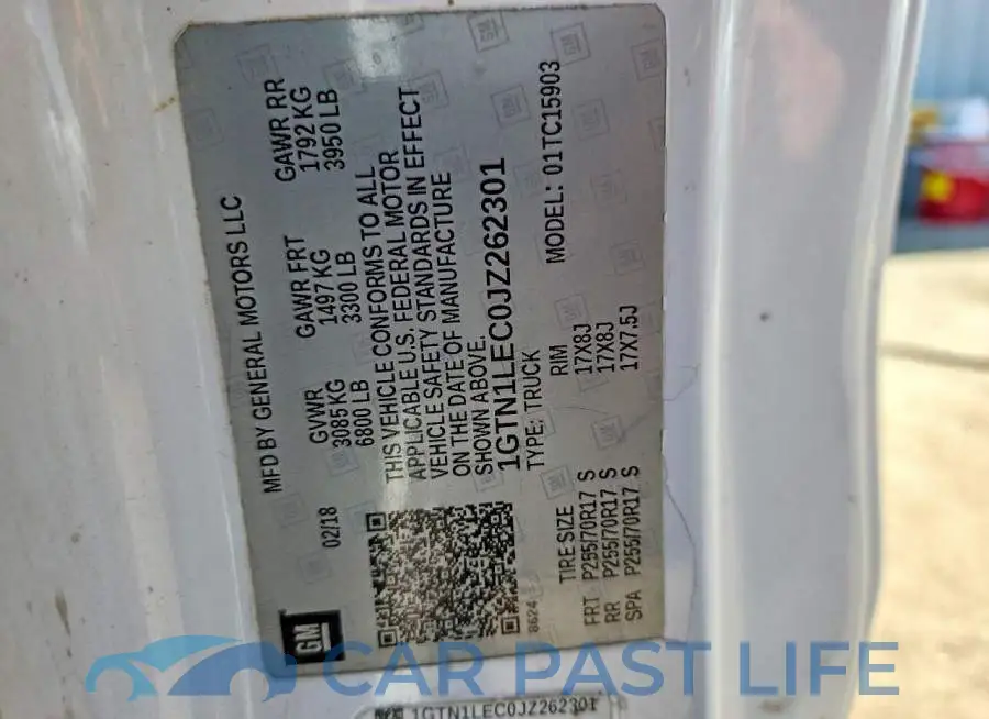 1GTN1LEC0JZ262301# 12
