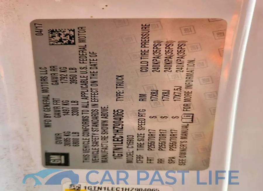 1GTN1LEC1HZ904065# 12