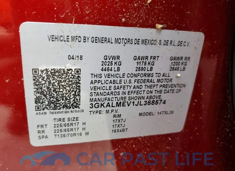 3GKALMEV1JL368574# 13