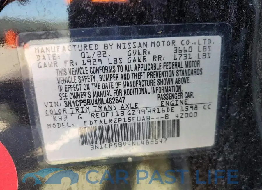 3N1CP5BV4NL482547# 13