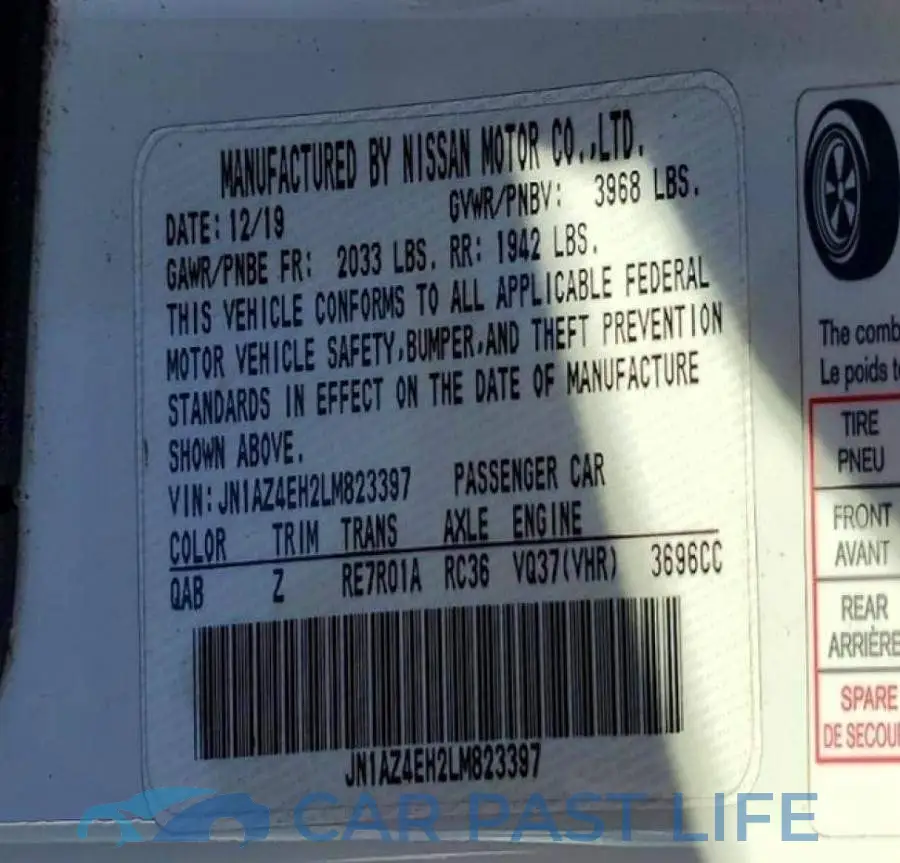 JN1AZ4EH2LM823397# 12