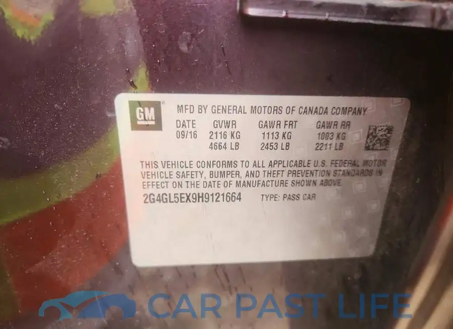 2G4GL5EX9H9121664# 12