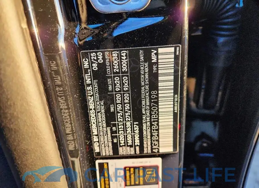4JGFB4FB4TB507198# 13