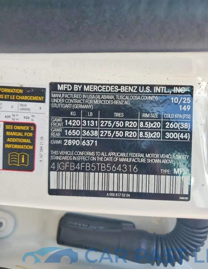 4JGFB4FB5TB564316# 13