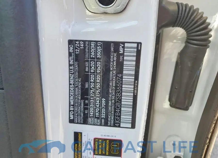 4JGFB4GB7SB366074# 13