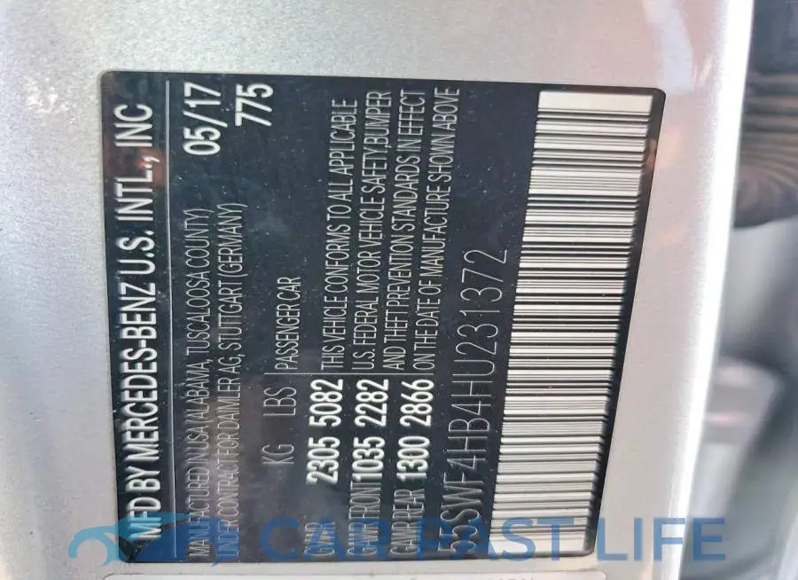 55SWF4HB4HU231372# 12
