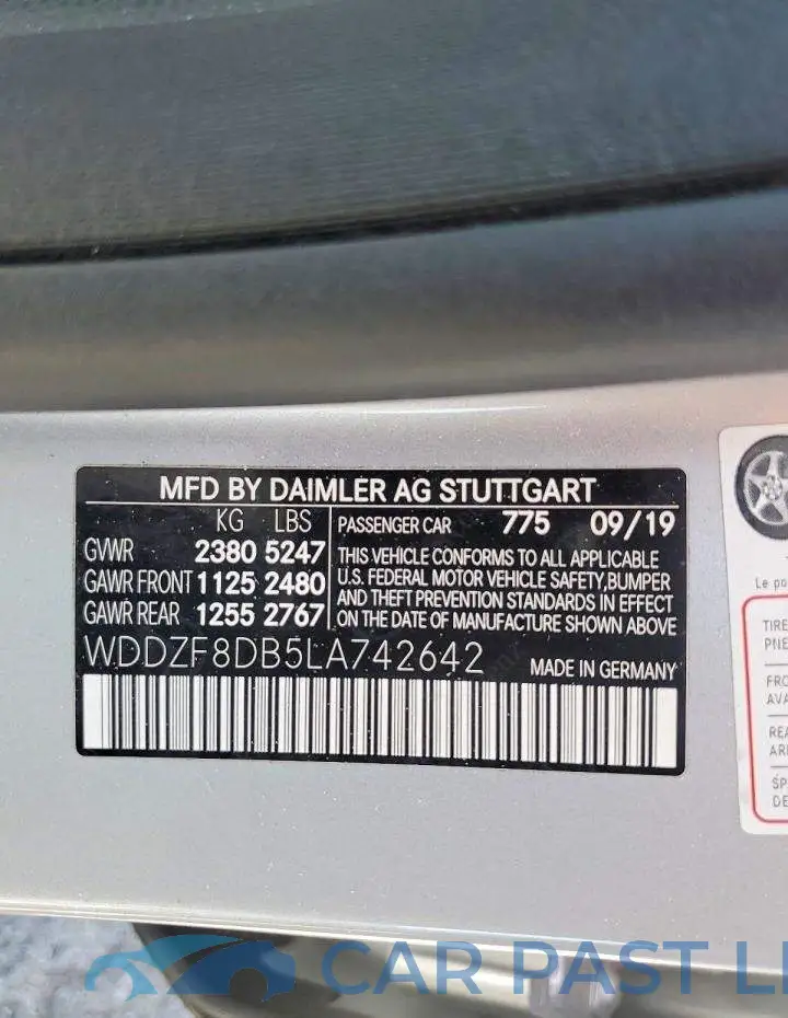 WDDZF8DB5LA742642# 13