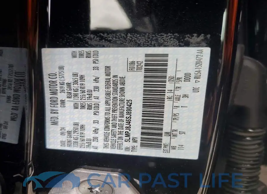 5LMPJ8J46SJ890425# 13