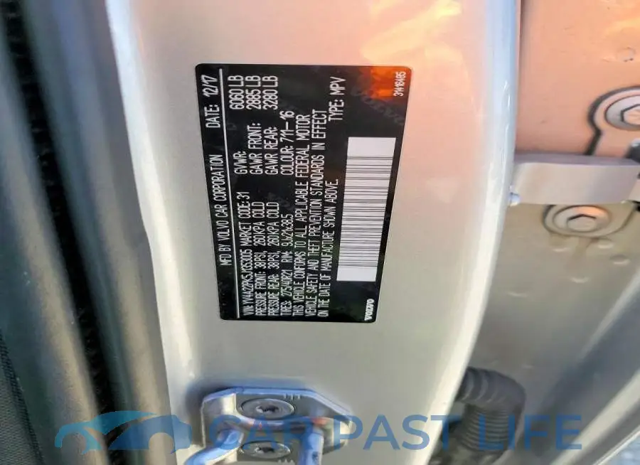 YV4A22PK5J1353005# 14