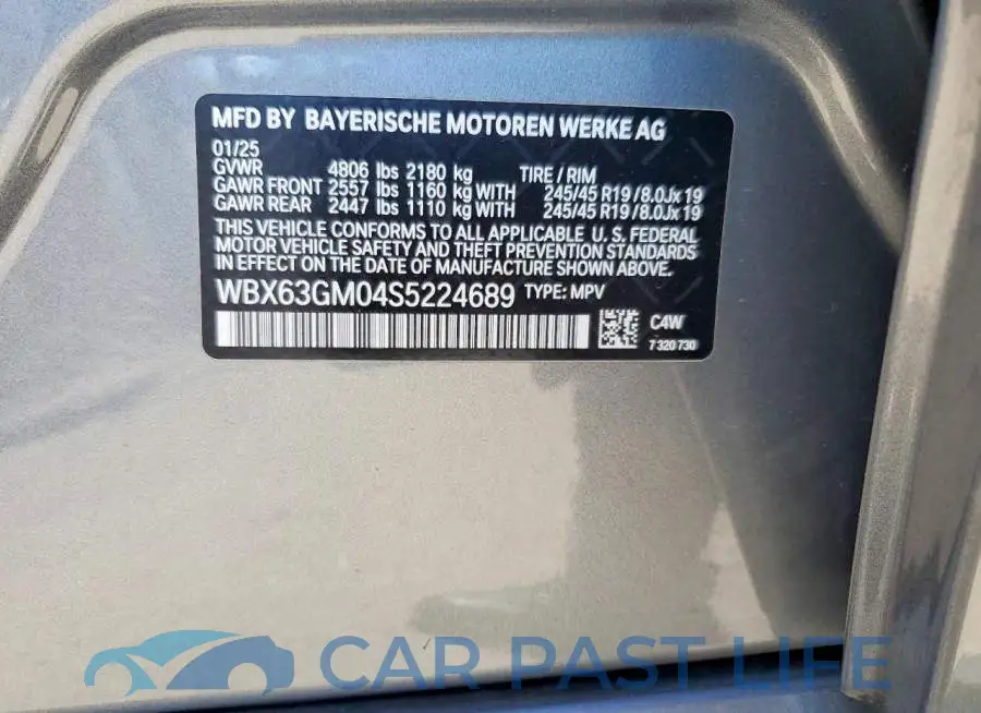 WBX63GM04S5224689# 12