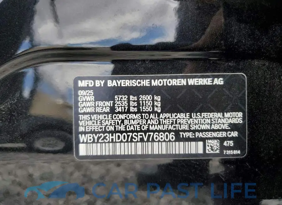 WBY23HD07SFV76806# 13