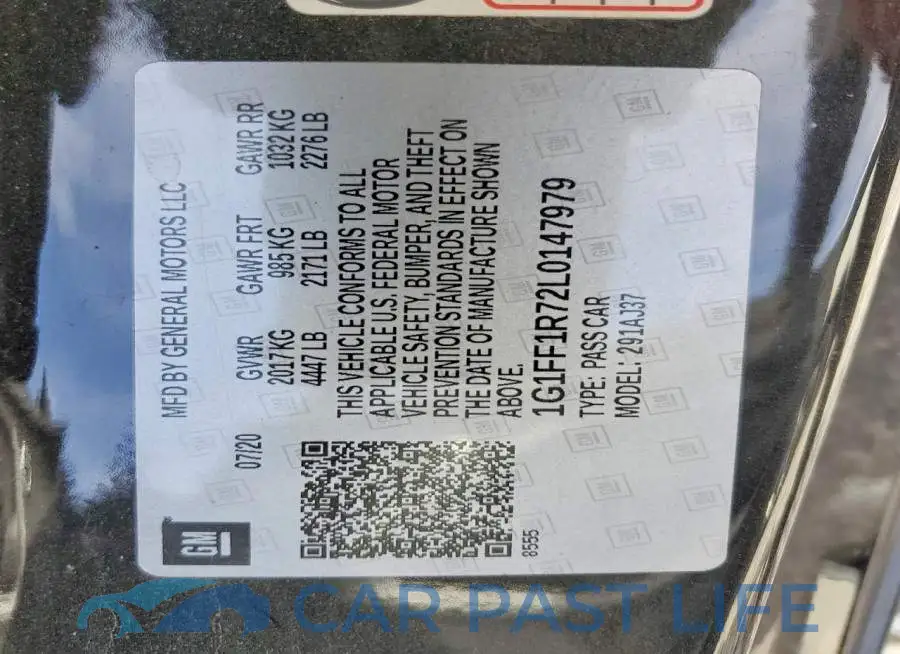 1G1FF1R72L0147979# 12