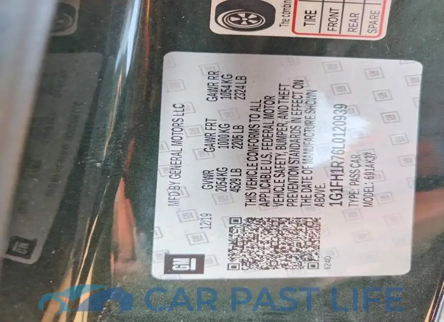 1G1FH1R76L0120939# 12