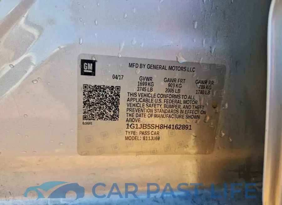 1G1JB5SH8H4162891# 12