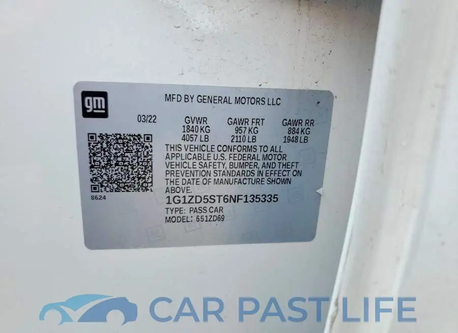 1G1ZD5ST6NF135335# 13