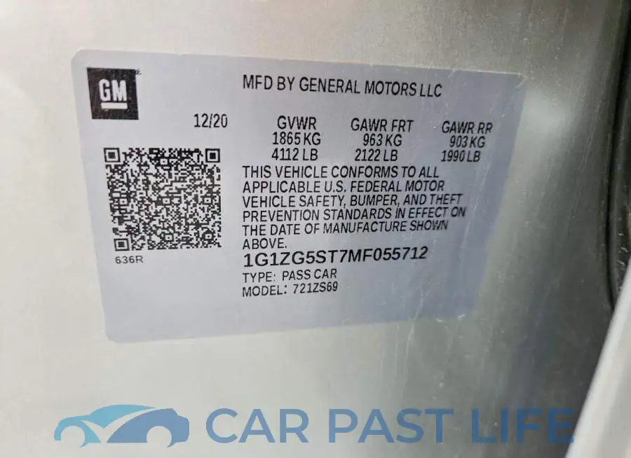 1G1ZG5ST7MF055712# 13