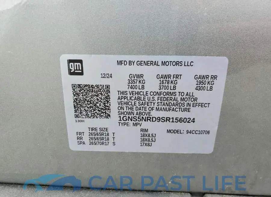 1GNS5NRD9SR156024# 13