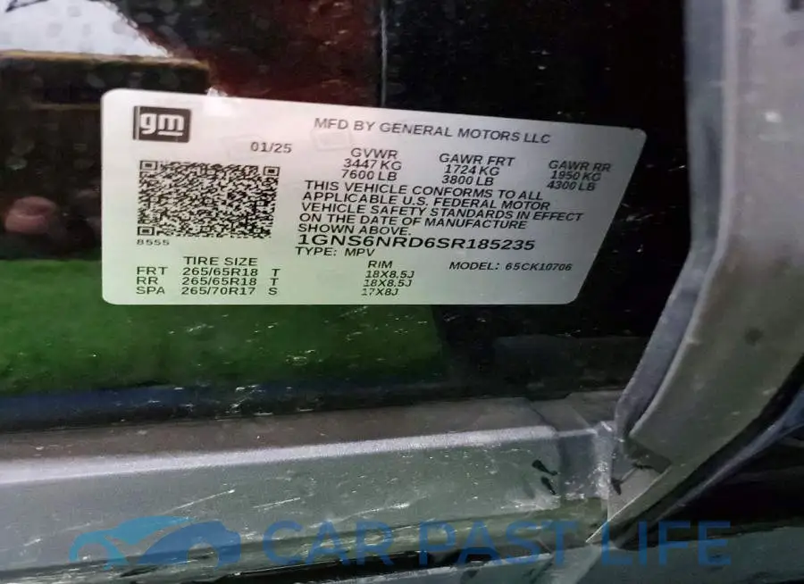 1GNS6NRD6SR185235# 13
