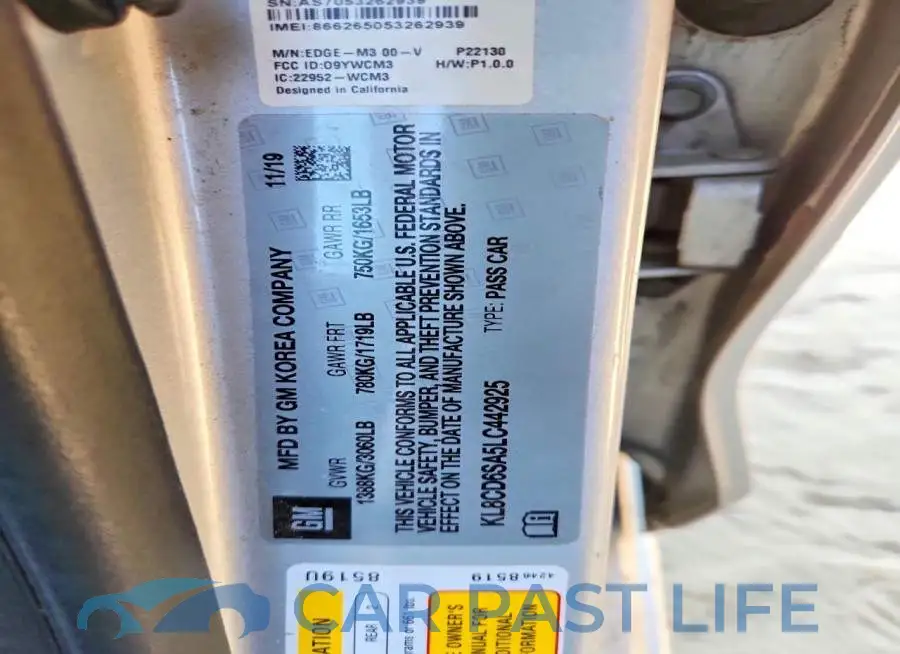 KL8CD6SA5LC442925# 12