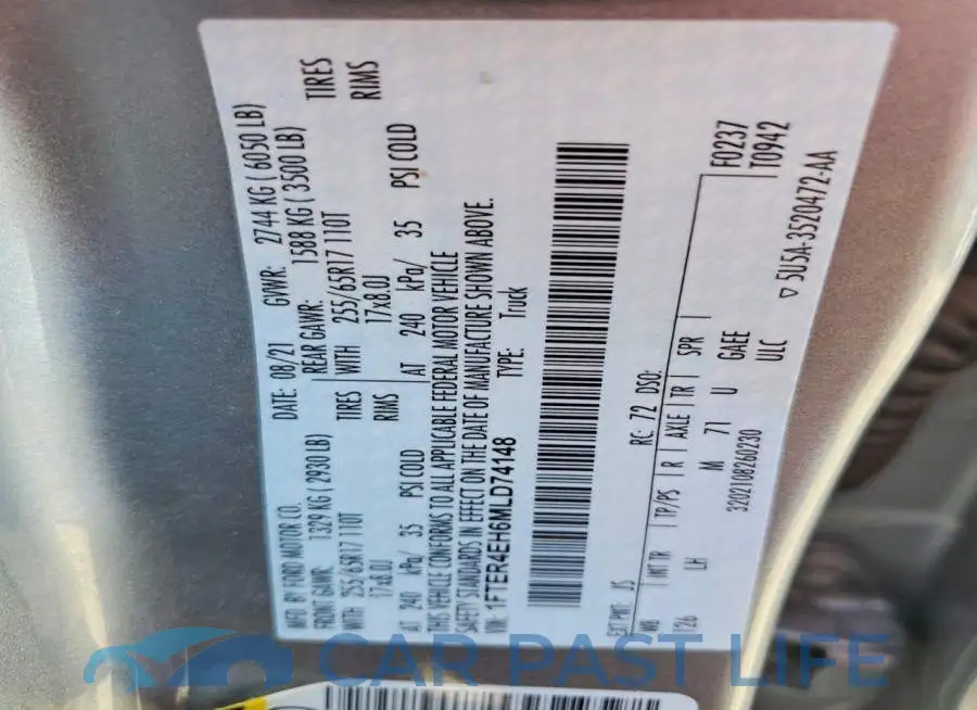 1FTER4EH6MLD74148# 12