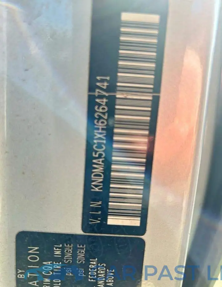 KNDMA5C1XH6264741# 10