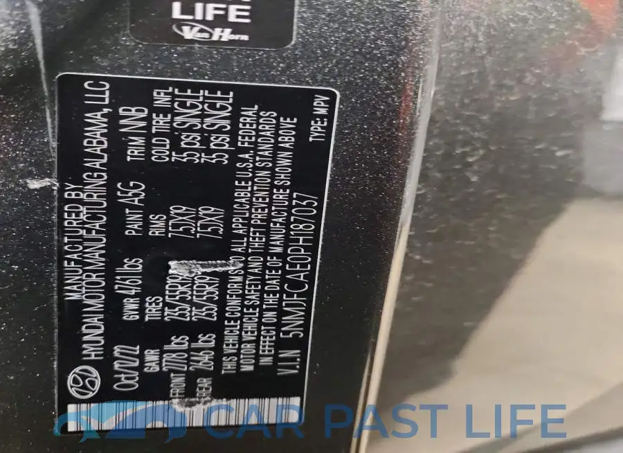 5NMJFCAE0PH187037# 14