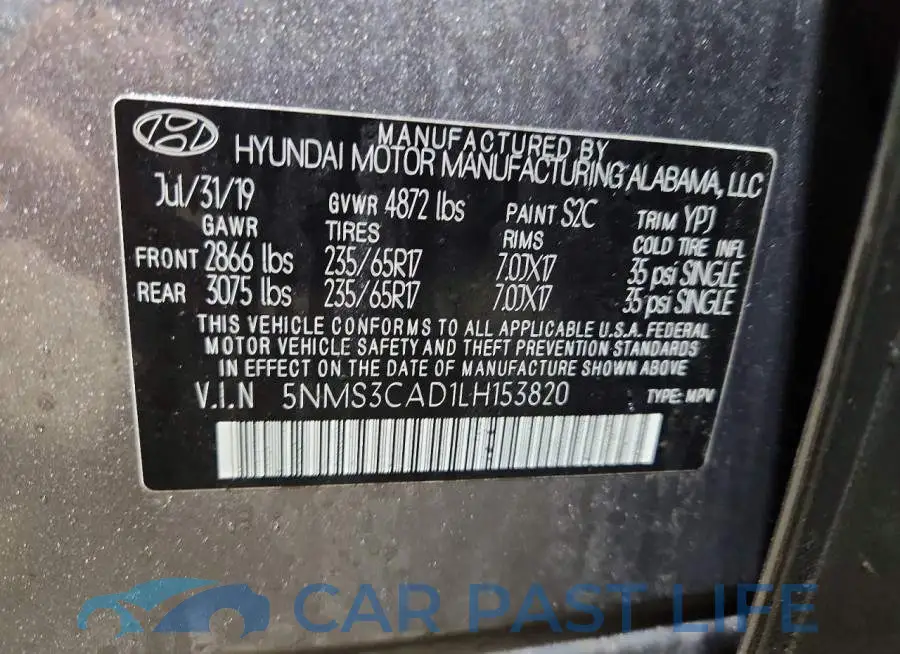 5NMS3CAD1LH153820# 13