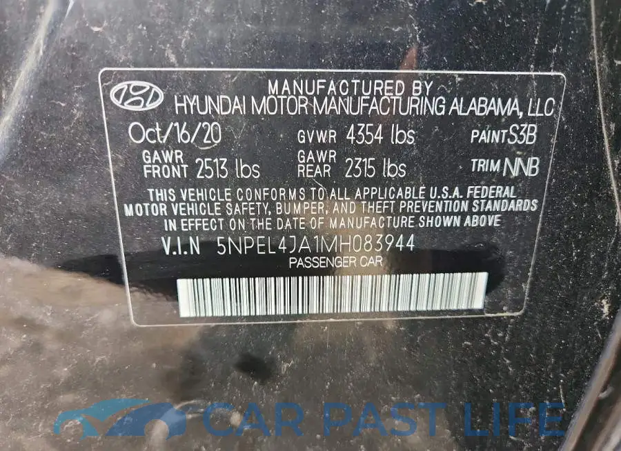5NPEL4JA1MH083944# 12