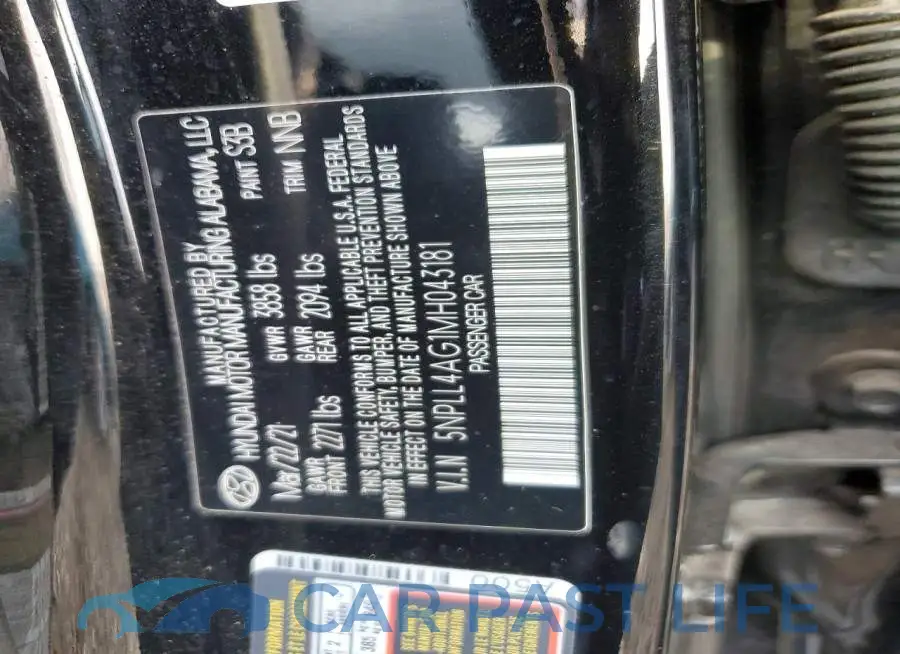 5NPLL4AG1MH043181# 12