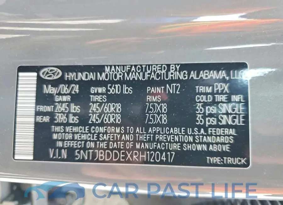 5NTJBDDEXRH120417# 12