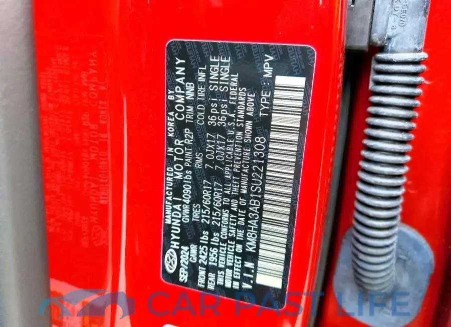 KM8HA3AB1SU221308# 12