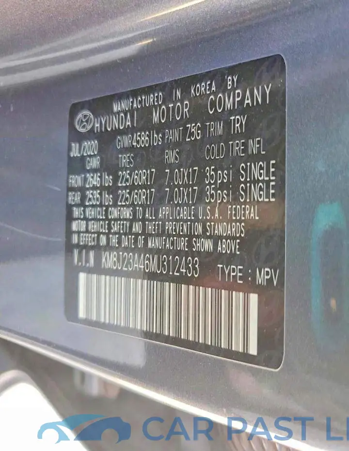 KM8J23A46MU312433# 13