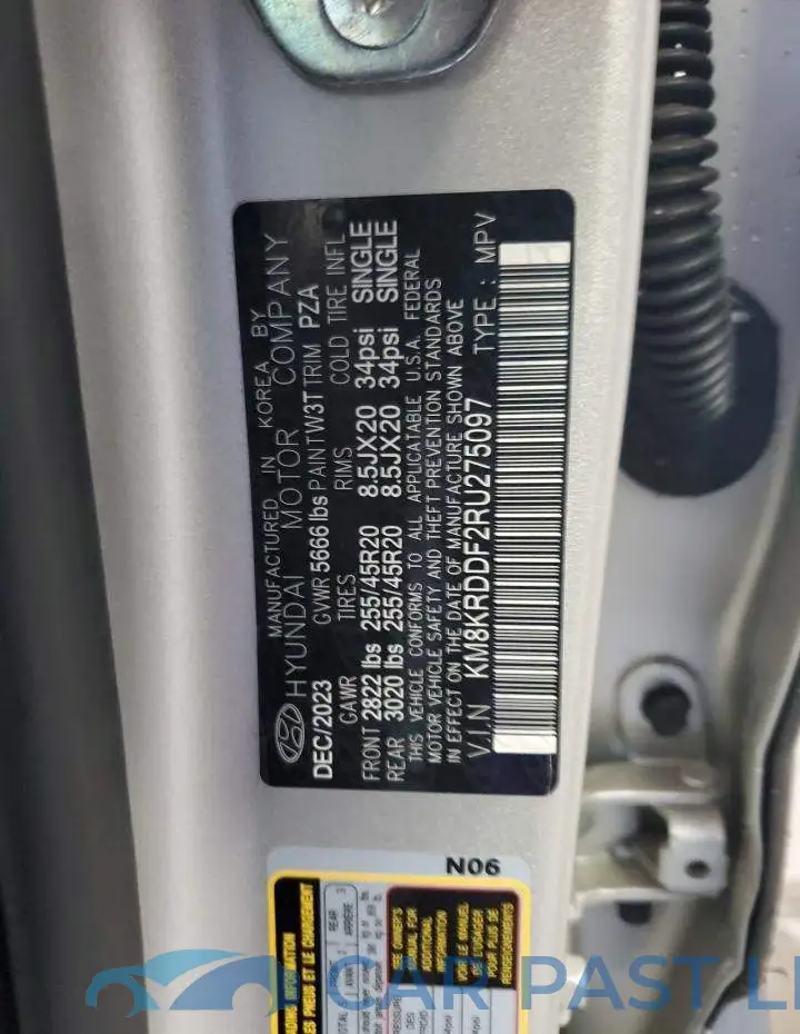 KM8KRDDF2RU275097# 12
